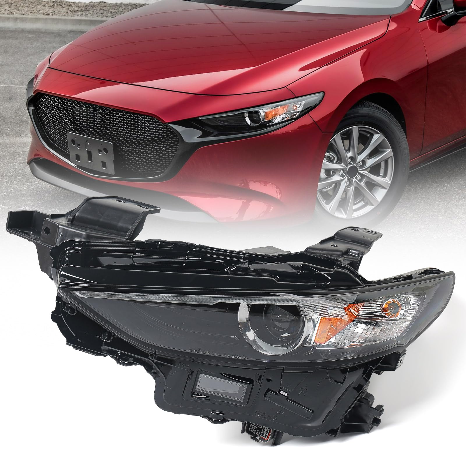 Huray LED Headlight Assembly for Mazda 3 2019-2021 LH Projector