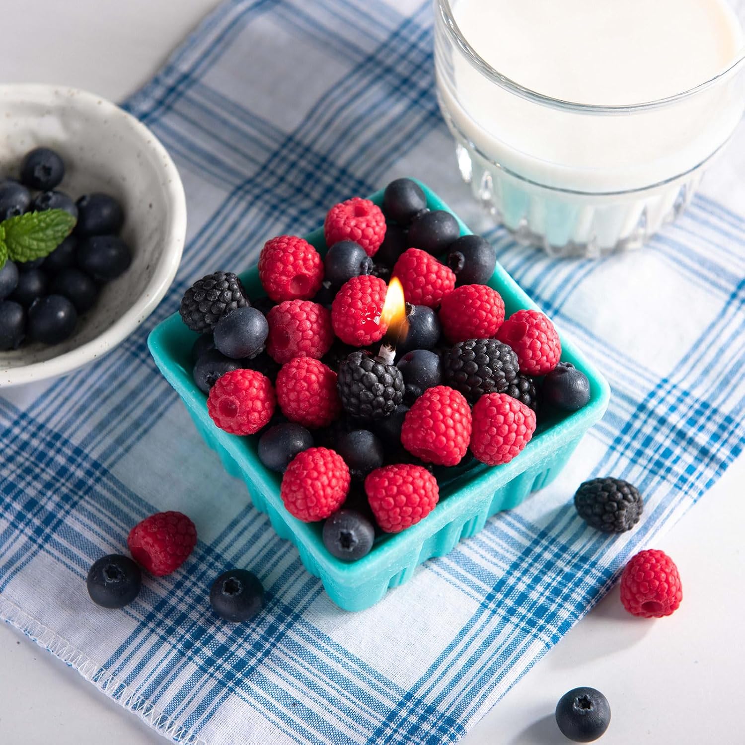 Berry Basket Candle Vegetable Wax Candle
