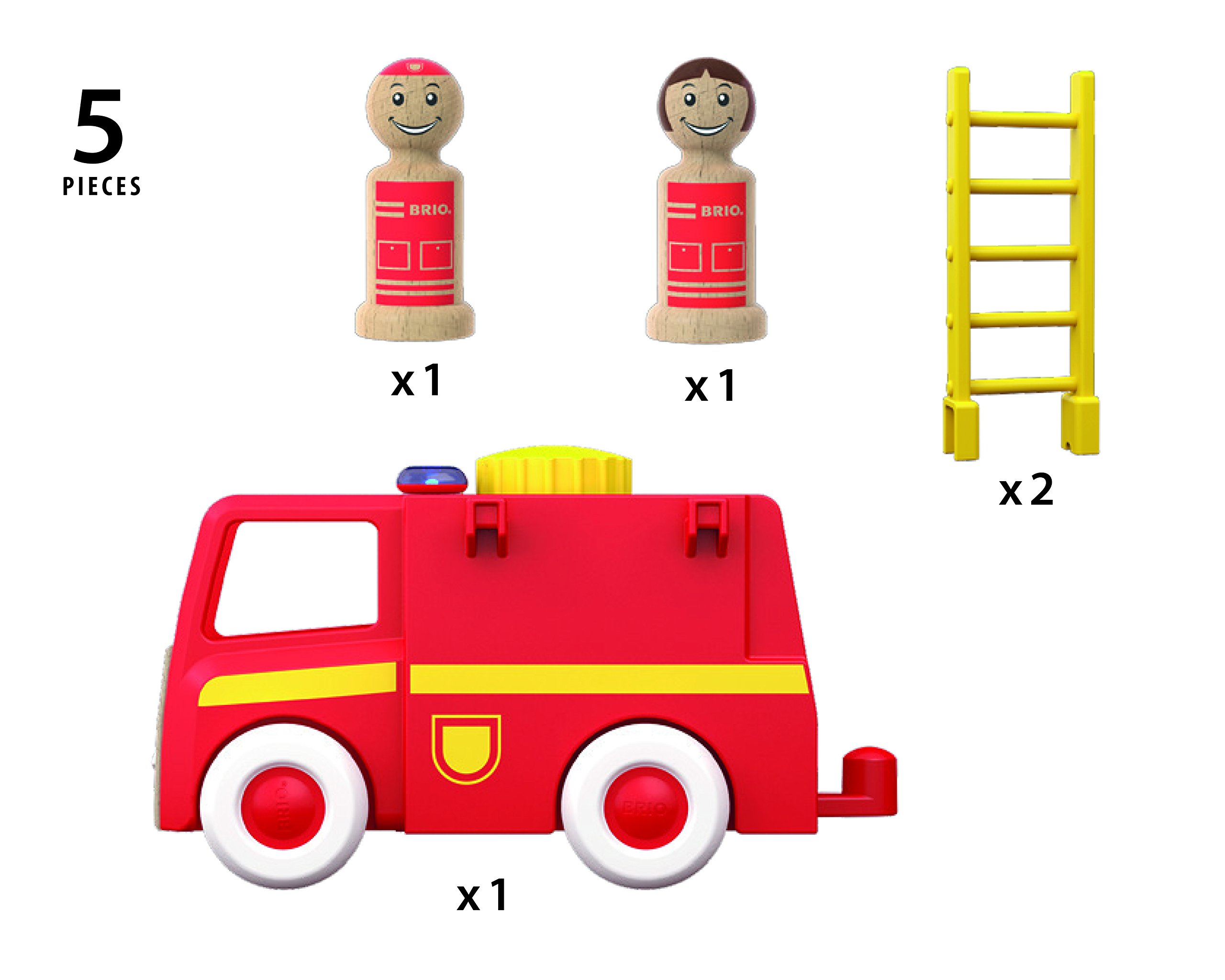 BRIO BRIO My Home Town 30383 – samochód strażacki ze światłem i dźwiękiem