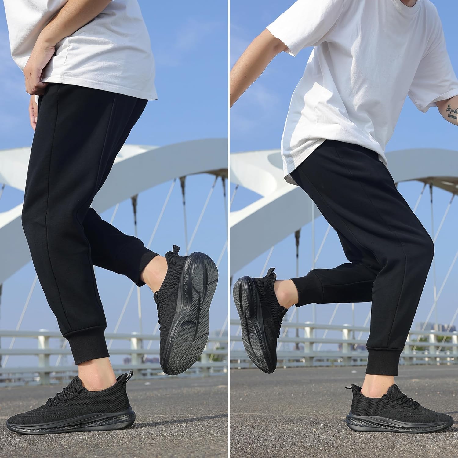 VAMJAM Men's Running Shoes Slip On Walking Shoes Non Slip Lightweight Workout Breathable Gym Sneakers Fashion Mesh Sneakers - Image 6