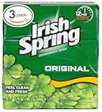 (PACK OF 3 BARS) Irish Spring ORIGINAL SCENT Bar Soap for Men& Women. 12-HOUR ODOR / DEODORANT PROTECTION! For Healthy Feeling Skin. Great for Hands, Face & Body! (3 Bars, 3.75oz Each Bar)