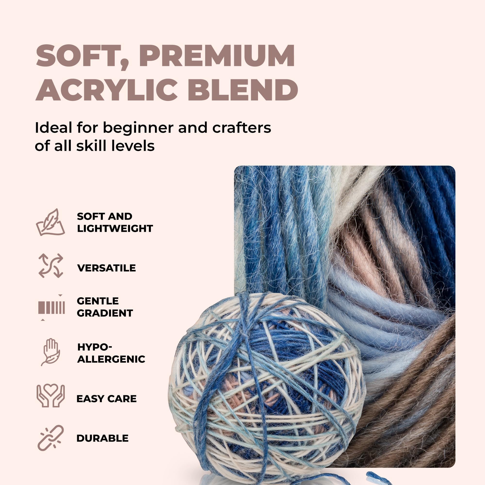 Amazon.co.jp: Mary Maxim Prism Yarn-Lakeside -161-2027 : ホビー