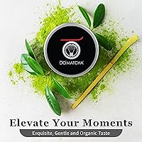 Vista 8 de Té verde Domatcha, matcha orgánico, lata de 1.0 onza