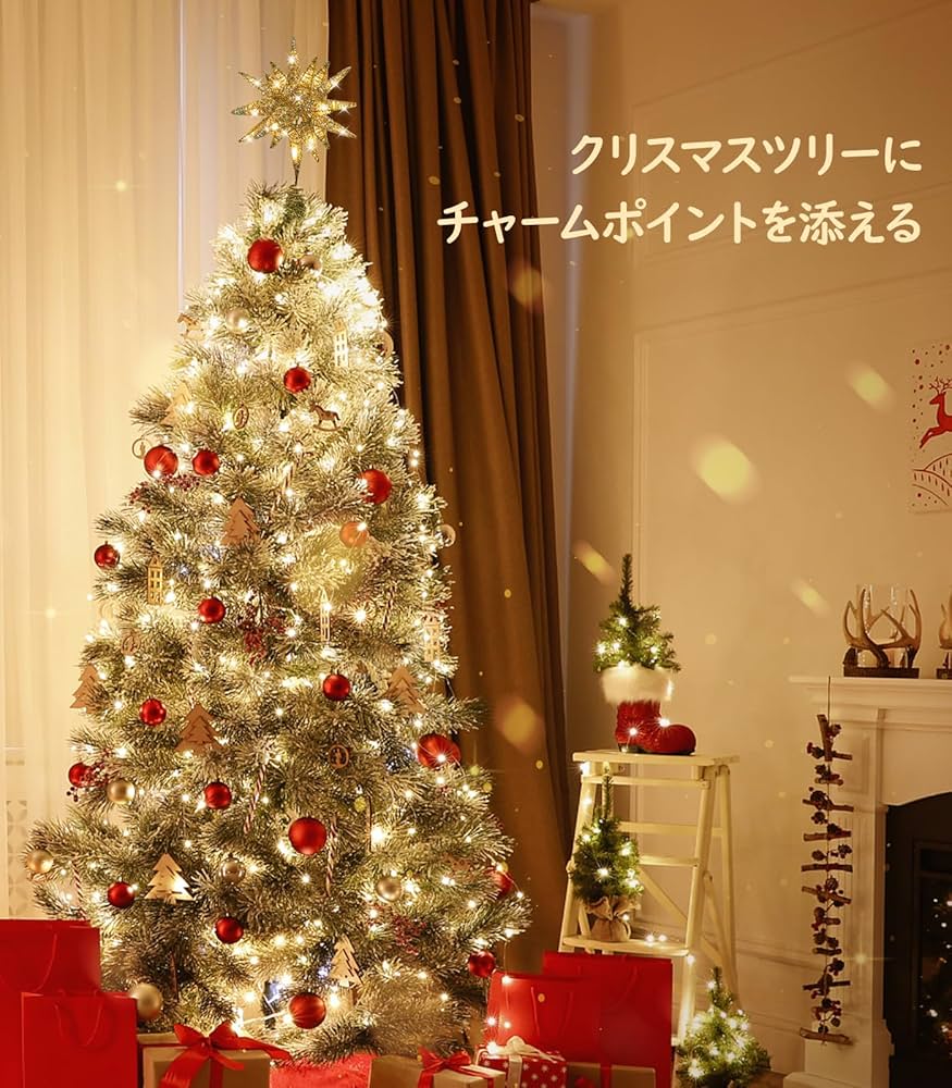 新品⭐️大人気‼️ LEDライト付きグリッタークリスマスツリー2個セット Amazon.co.jp: 【2025最新】Kimoinsa LED イルミネーション