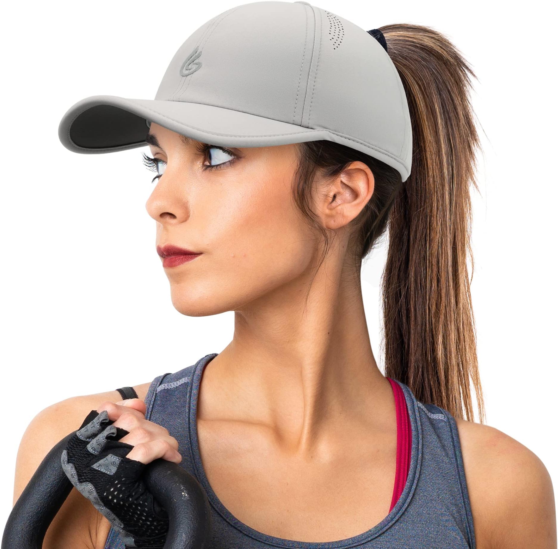 Gisdanchz Women's Performance Adjustable Fit Ponytail Hat