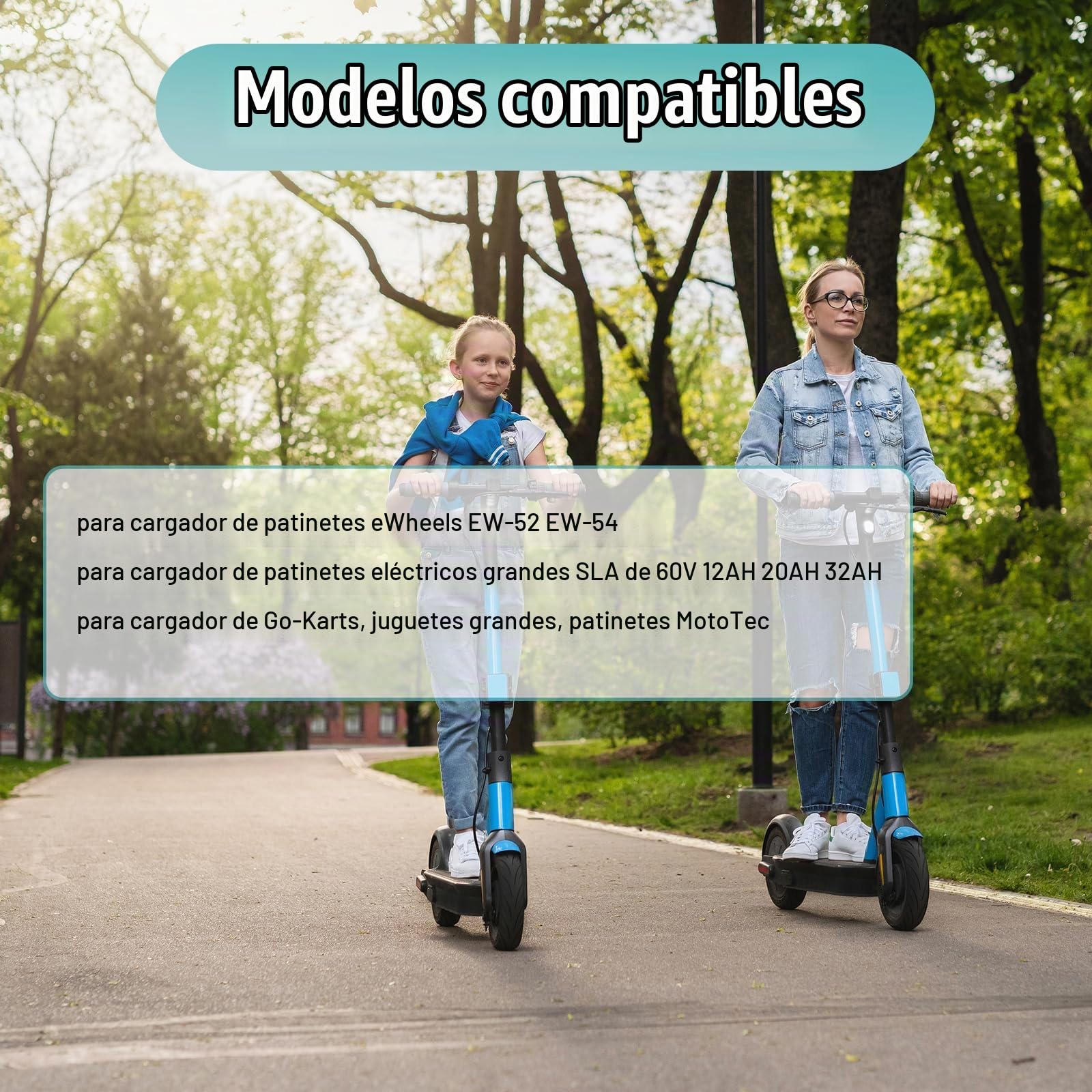 Cargador rápido de batería de plomo de 60 V y 3,0 A y 3 pines para batería de plomo de 60 V 20 Ah 32 Ah AGM Gel SLA Big Electric Scooters & E-Bikes, eWheels EW-52 EW-54, Go-karts, Big Toys
