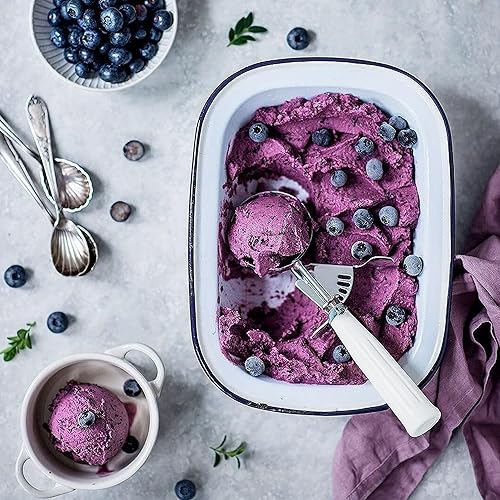 Vista 26 de Meadow Lane Cuchara de gatillo, tamaño #24 (2 pulgadas de diámetro), capacidad de 2.7 cucharadas, acero inoxidable, control de porciones, cuchara