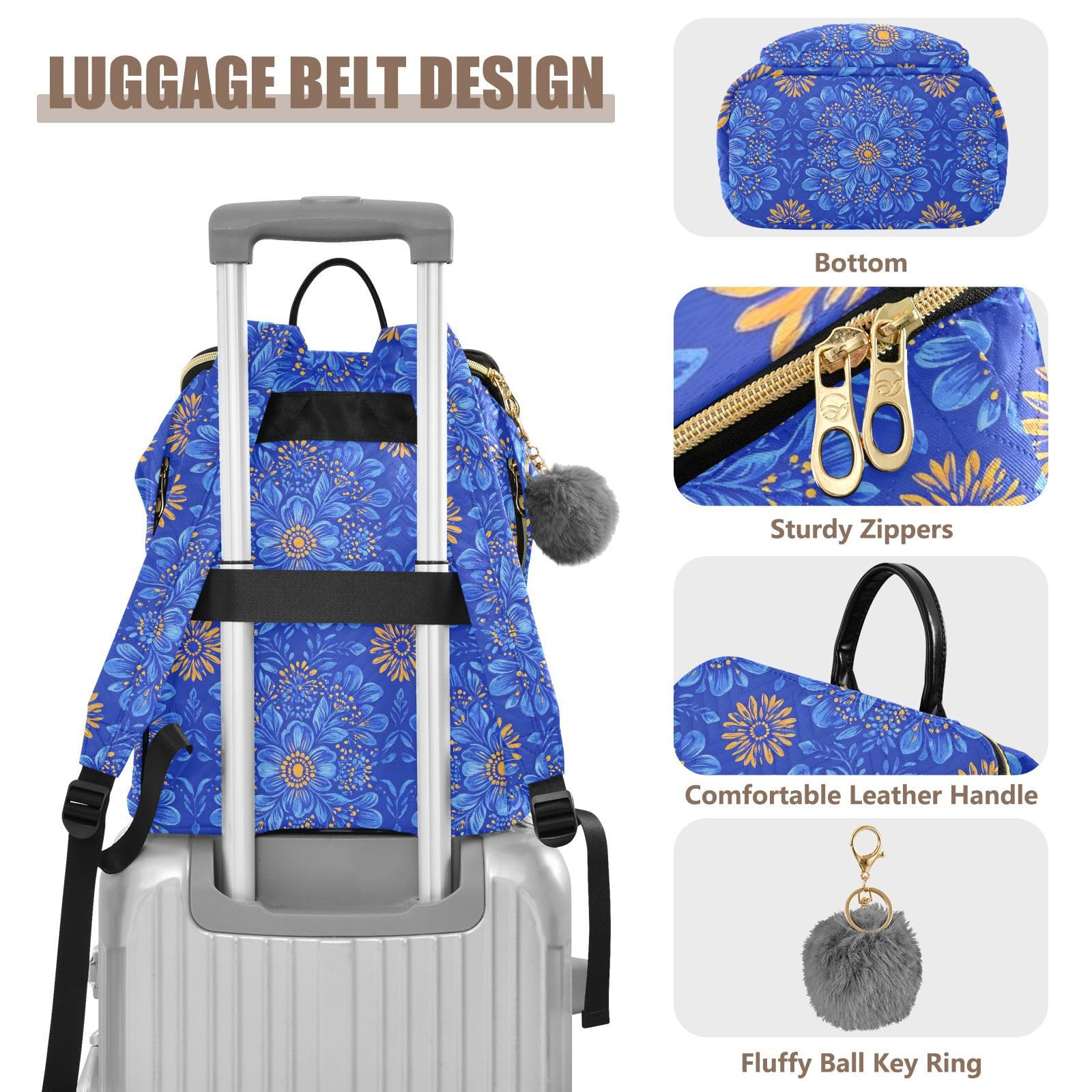 Chic - Zaino da donna, elegante, leggero, multiuso, 15 l