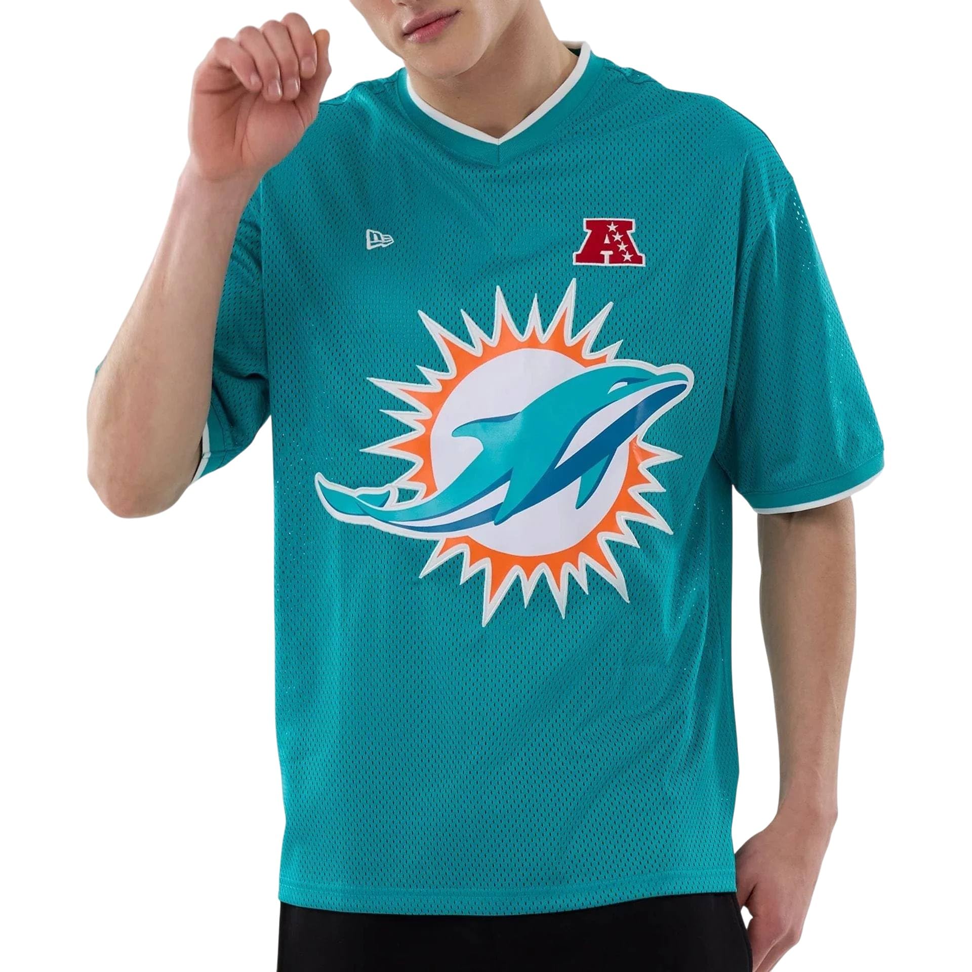 New Era Maglietta Oversize Miami Dolphins NFL Turchese Adulto