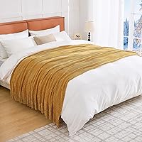 Vista 18 de inhand Knitted Throw Blankets for Couch and Bed, Soft Cozy Knit Blanket with Tassel, Black Lightweight Decorative Blankets and Throws, Farmhouse