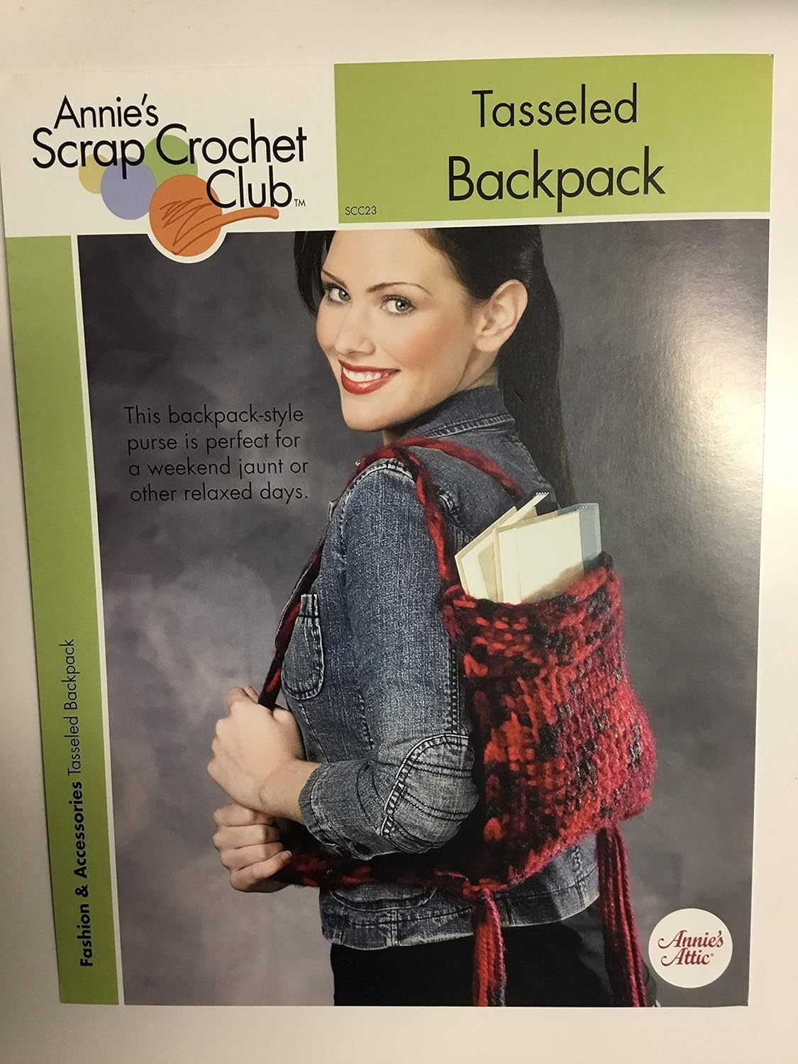 Tasseled Backpack One Crochet Pattern Annie's Scrap Crochet Club