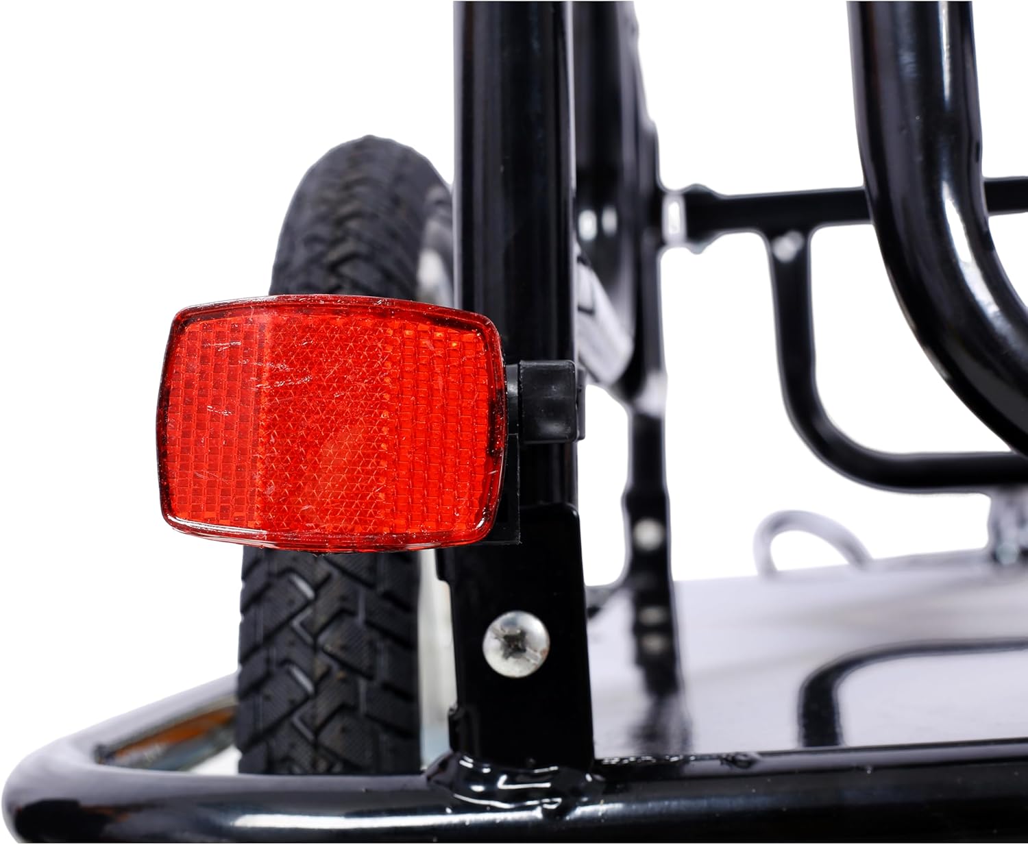 Bike Cargo Trailer with Universal Bike Hitch Foldable Bicycle Wagon Cart with 16" Wheels & Reflectors Heavy-Duty Large Loading Bike Trailer Storage Cart