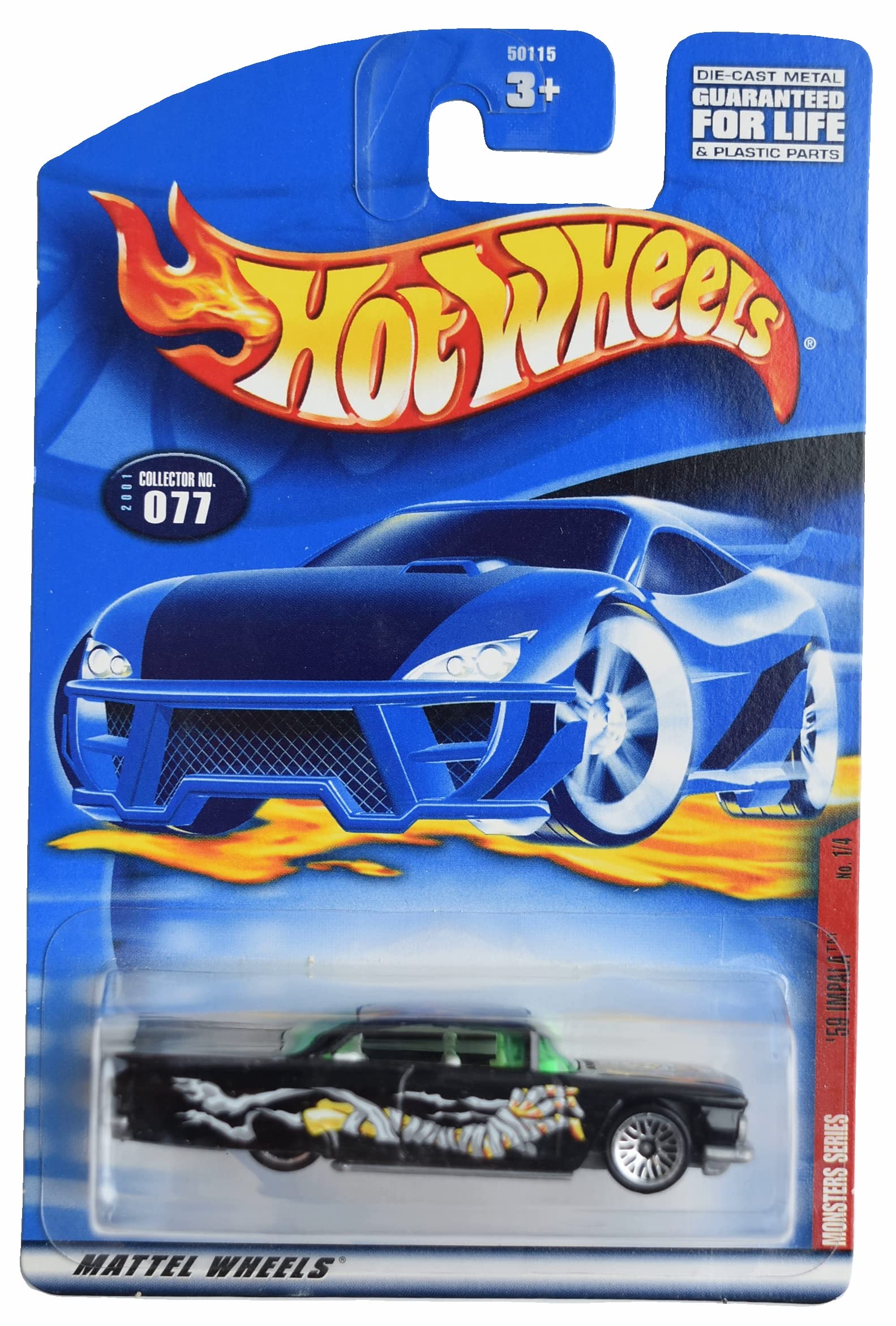 Amazon.com: Hot Wheels '59 Impala, Monsters Series 77 : Arts