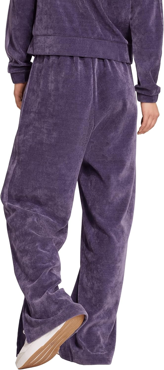 Adidas Womens House of Tiro Velour Open Hem Pants - Image 3
