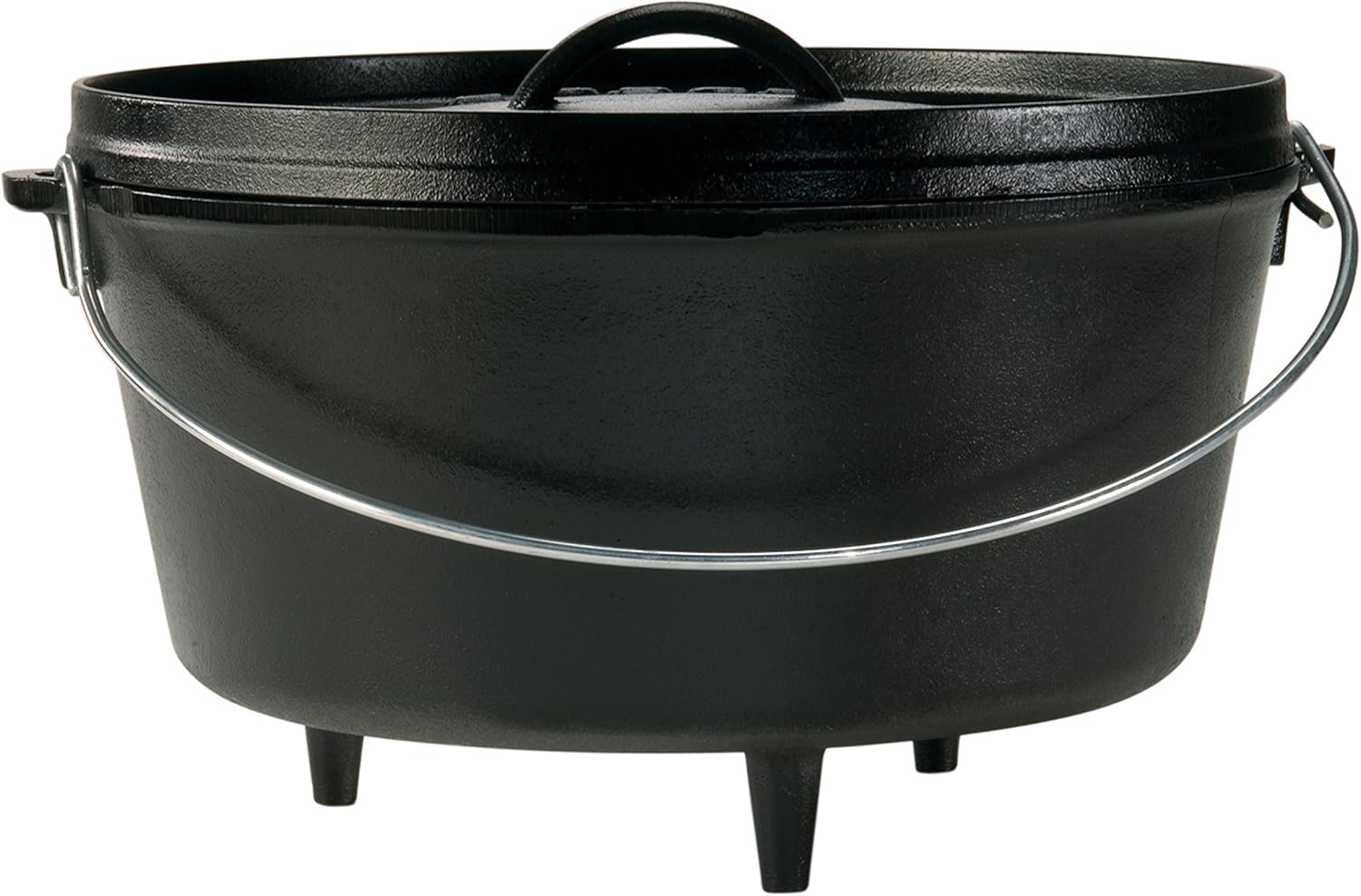 8 Quart Pre-Seasoned Cast Iron Camp Dutch Oven with Lid - Dual Handles - Use in the Oven