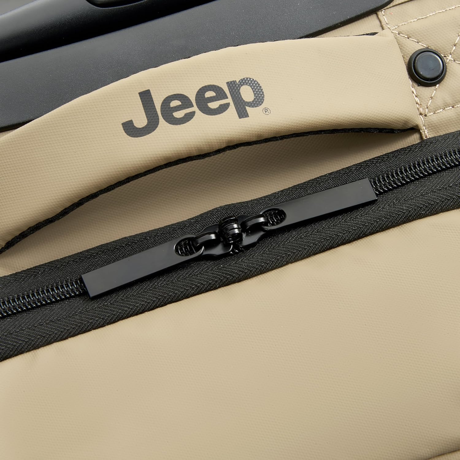 Jeep JS006B Two Wheel Rolling Travel Duffle Bag, Warm Sand, 20 Inch