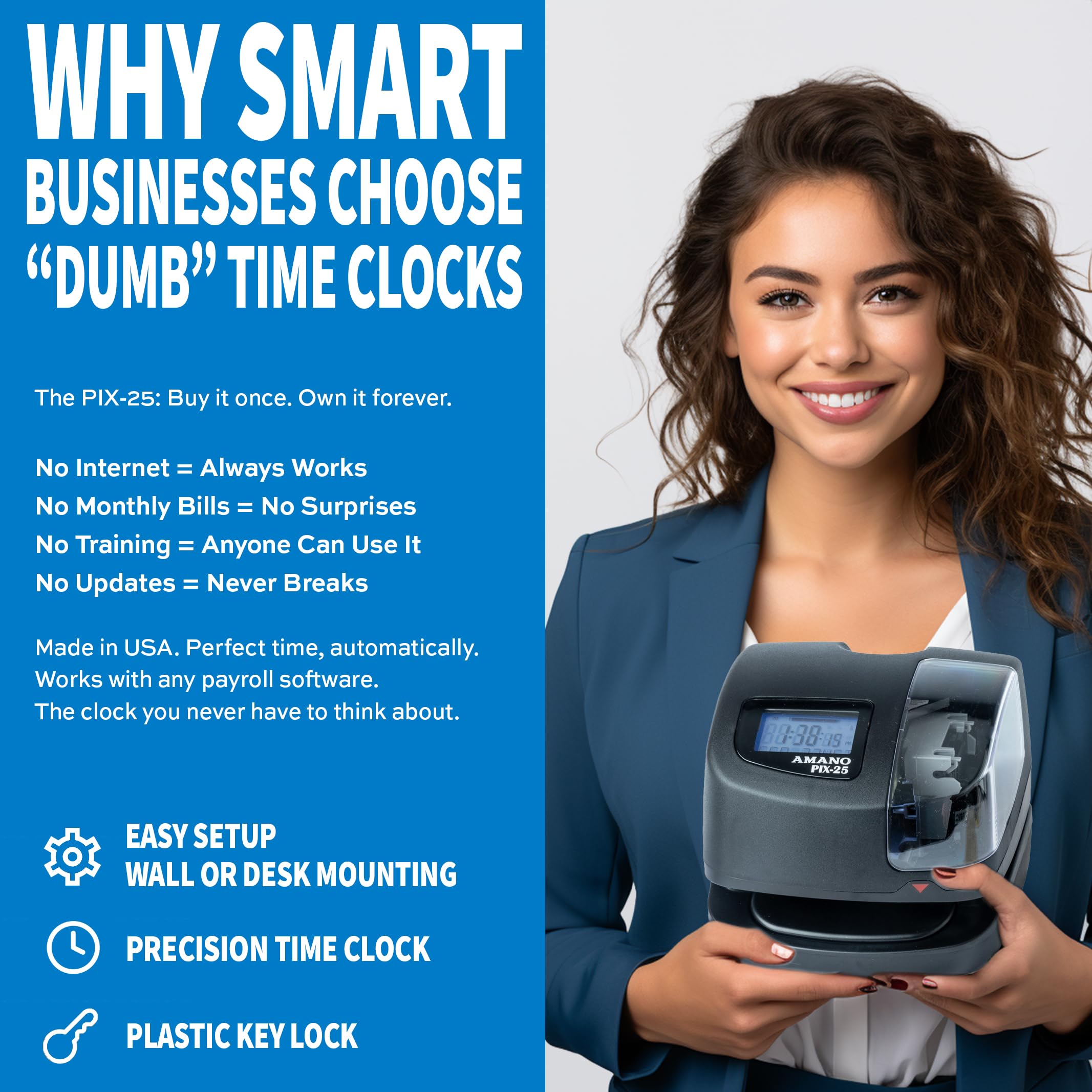 Amazon.com : Amano PIX-25 Automatic Date & Time Stamp Machine