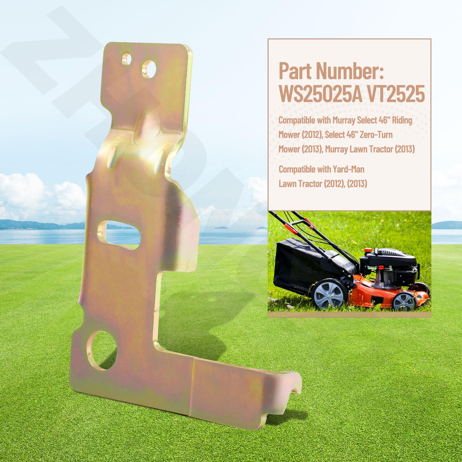 783-07234 - Rueda tensora de 46 pies a la izquierda compatible con Crafstman MTD 247.288852 247.288861 13AO785T058