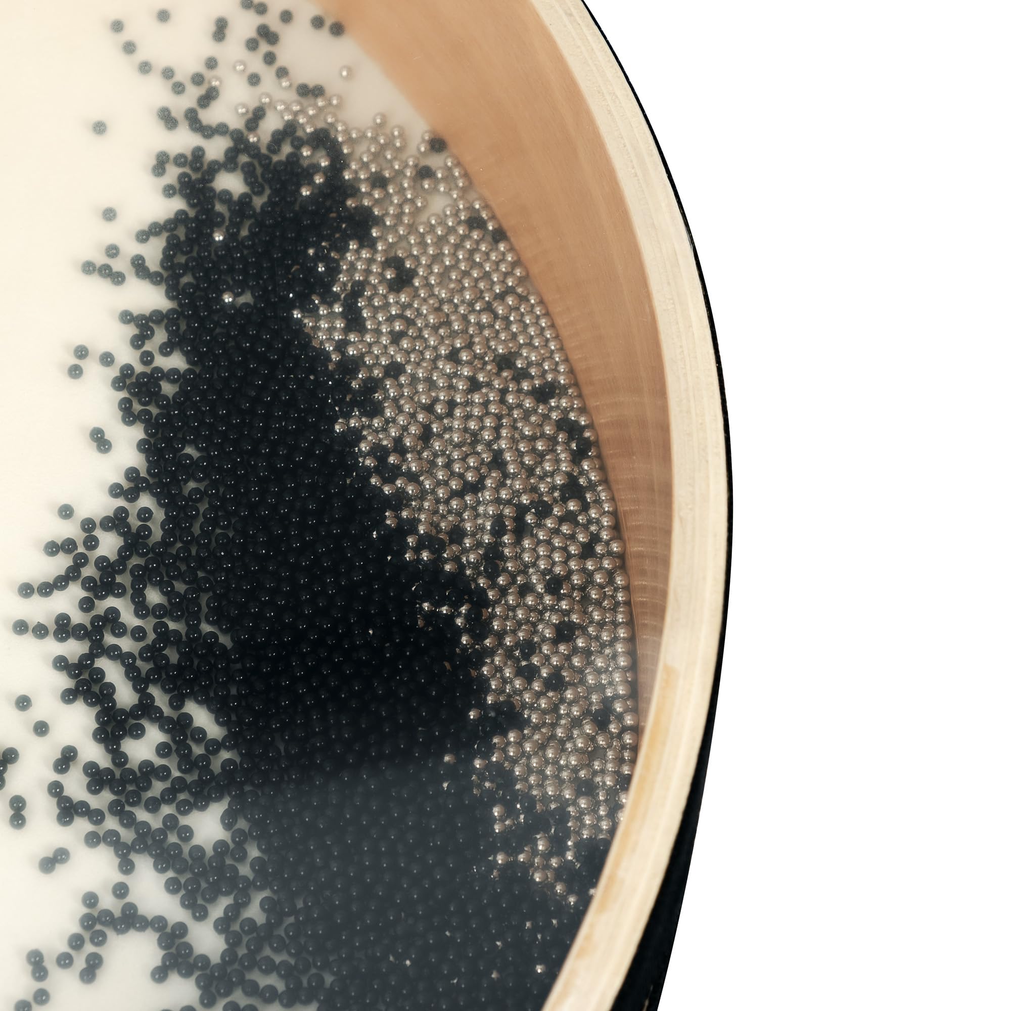 Ocean Drum 50 cm (20"), cornice in legno con pelle naturale