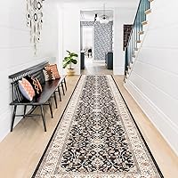 Vista 21 de Alfombra Pasillo Lavable 2x10 - Alfombra de Pasillo Alfombras y Tapetes de Cocina Antideslizante Lavable Impermeable Alfombra Pasillo para Sala
