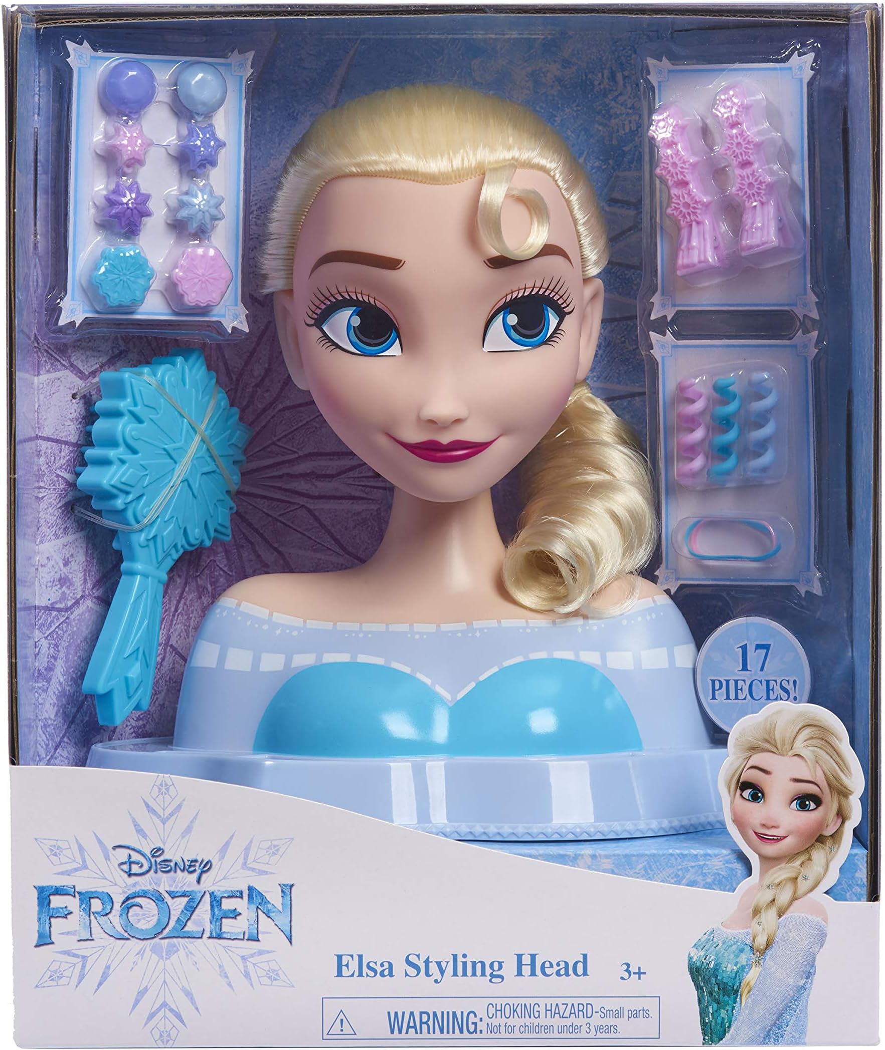 Amazon.com : Disney's Frozen Elsa Styling Head 17 Pieces : Beauty & Personal Care