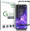 amFilm Galaxy S9 Plus Screen Protector Glass, Full Cover 3D Curved Tempered Glass Screen Protector with Dot Matrix for Samsung Galaxy S9 Black