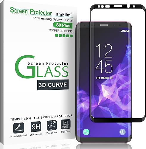 Galaxy Plus Pellicola Protettiva amFilm Copertura Totale Curva 3D Vetro Temperato Protezione Schermo per Samsung Galaxy Plus Pack Nero Galaxy Plus Pellicola Protettiva amFilm Copertura Totale Curva 3D Vetro Temperato Protezione Schermo per Samsung Galaxy Plus Pack Nero