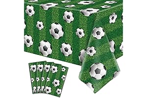 4-Pack Soccer Party Table Covers: Enhance Your Soccer-Themed Celebration