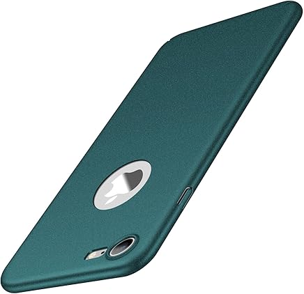 Arkour Funda para iPhone 7, Minimalista Ultra Delgado Ligera Carcasa con Antideslizante Superficie Mate Estuche Plastico R?gido Cover Case para iPhone 7 (Grava Verde)