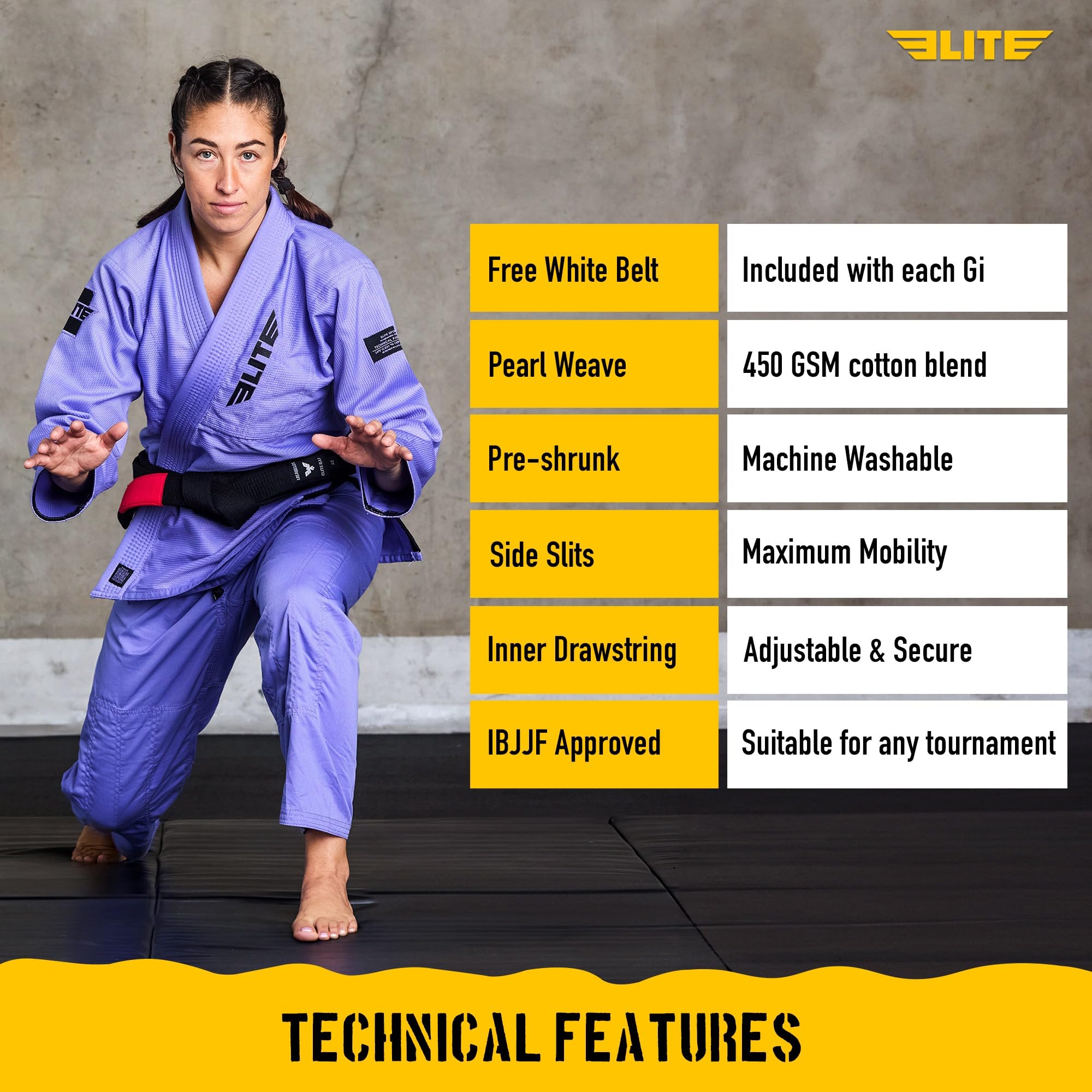 Elite Sports Damen Women Bjj Gi Damen Bjj Gi