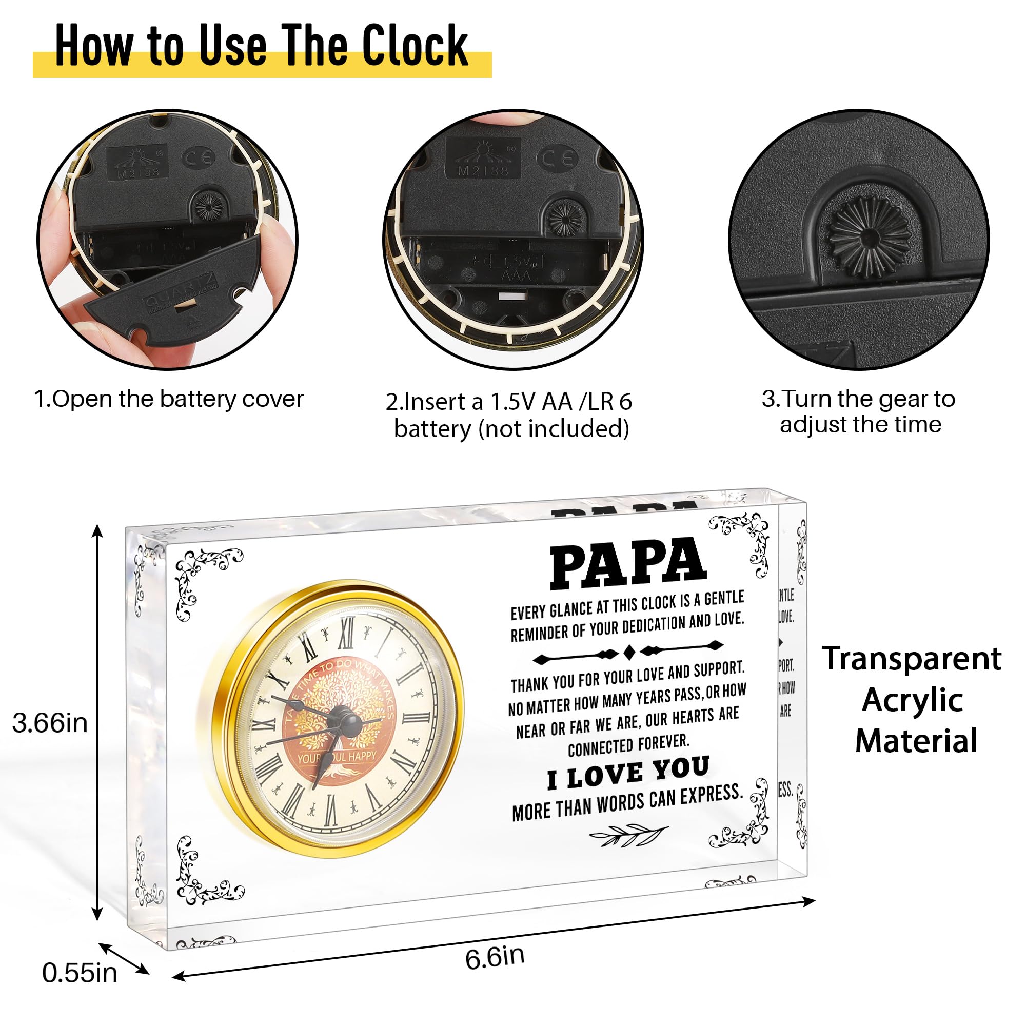 Snapklik.com : Grandpa Christmas Papa Gifts From Grandkids, Stocking ...