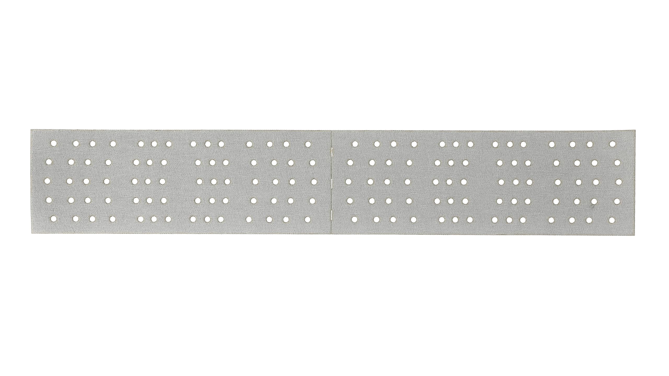 Mirka Papel de lija Iridium 70x400 mm 140 agujeros grano 120 | Perforado en el centro para mejor extracción de polvo cierre adhesivo para fácil fijación ideal para madera y acero