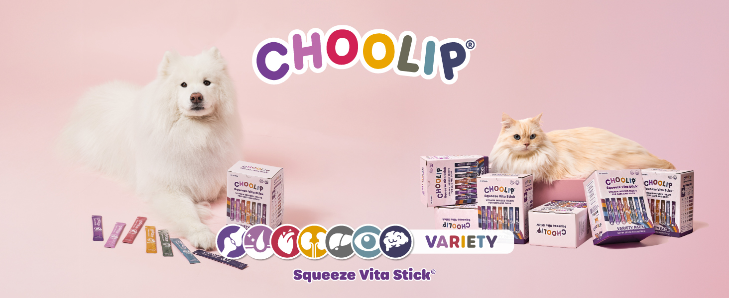 Amazon.com : Choolip Squeeze Vita Stick Lickable Cat and Dog