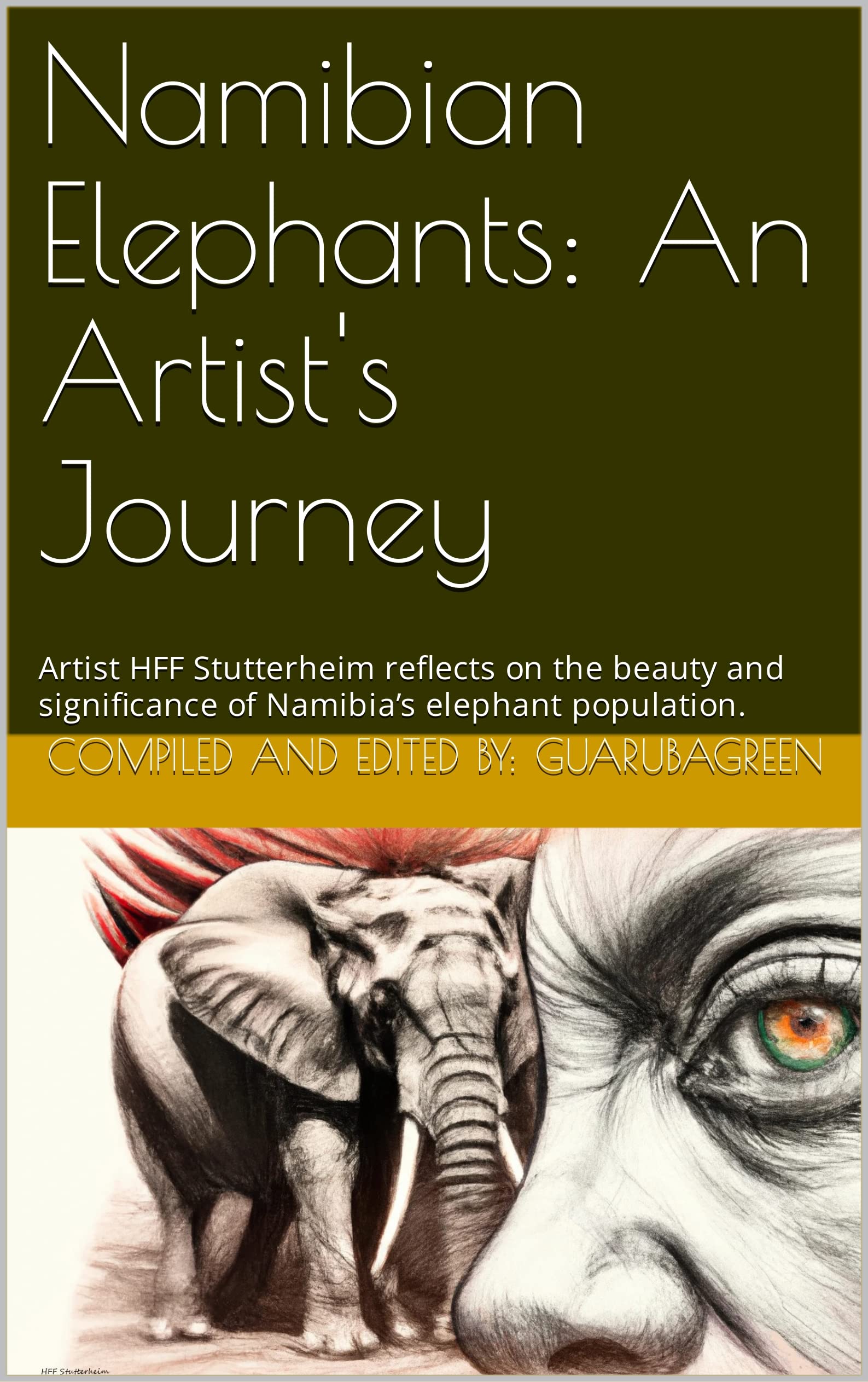 Namibian Elephants livre anglais art environnemental HFF Stutterheim
