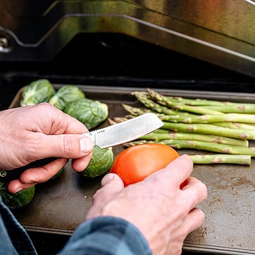 Miniatura 5 de Kershaw Parley - Cuchillo de bolsillo plegable manual con hoja estilo carnicero, diseño deslizante con níquel para uñas, hoja de 3.1 pulgadas y