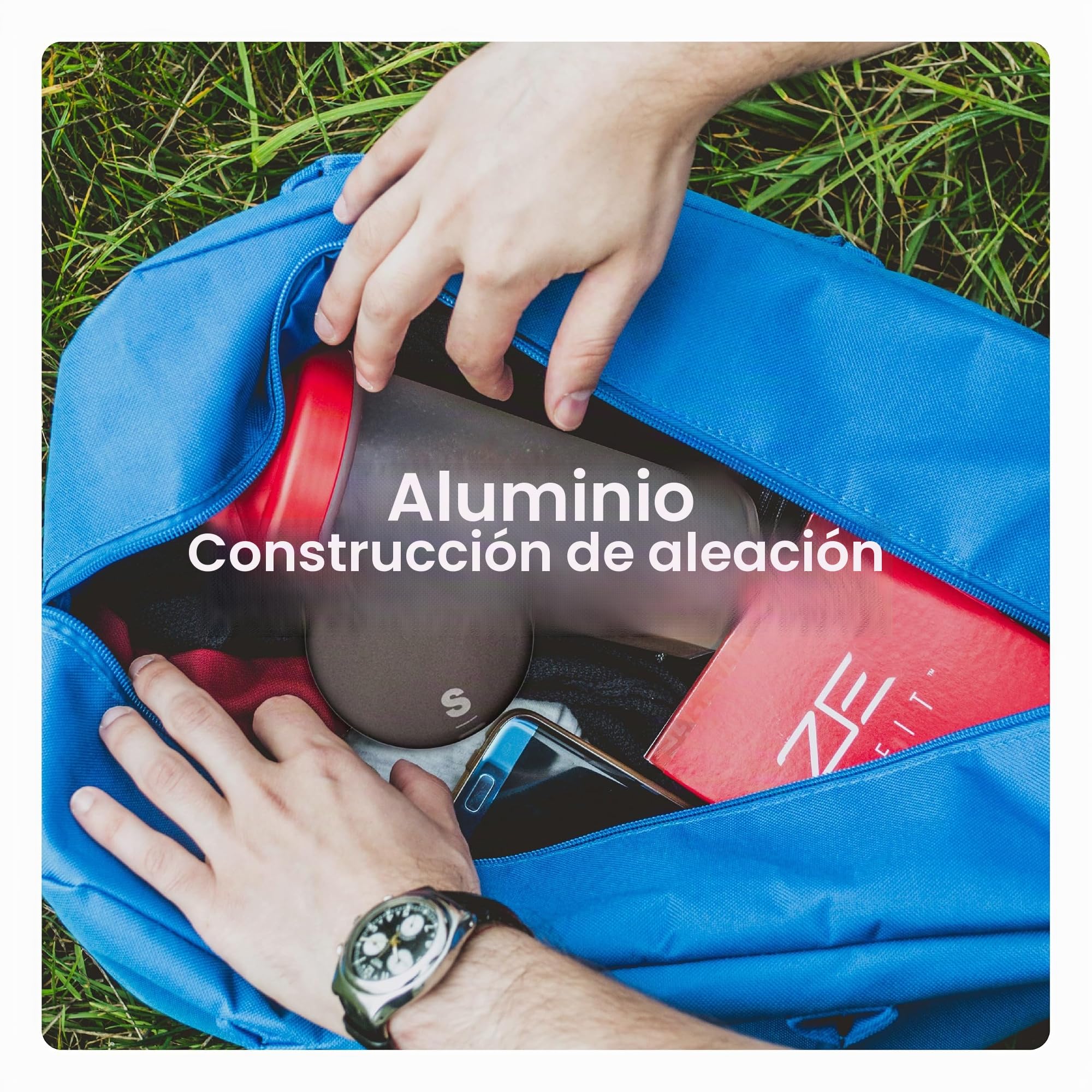 Sonic Go Aligner & Retainer Case – Funda seca portátil con luz para alineadores y retenedores transparentes - Sin agua, sin tabletas, sin remojo - Carcasa de aluminio, USB-C, batería de 2 meses