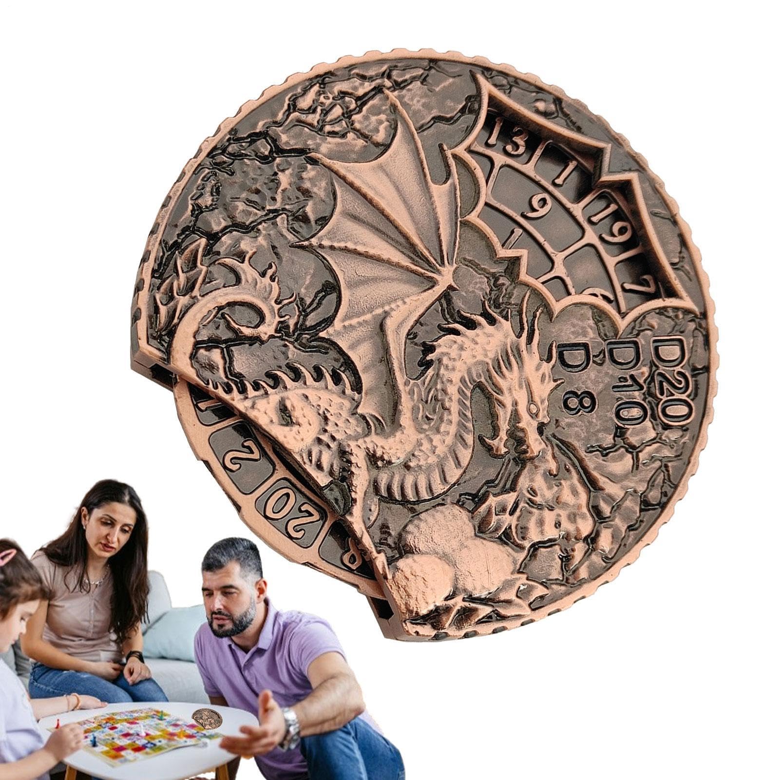del drago, da di ruolo Fidget decorativi tutto in 1 | da tavolo di ruolo, fantastici per feste in metallo con spinner per adulti