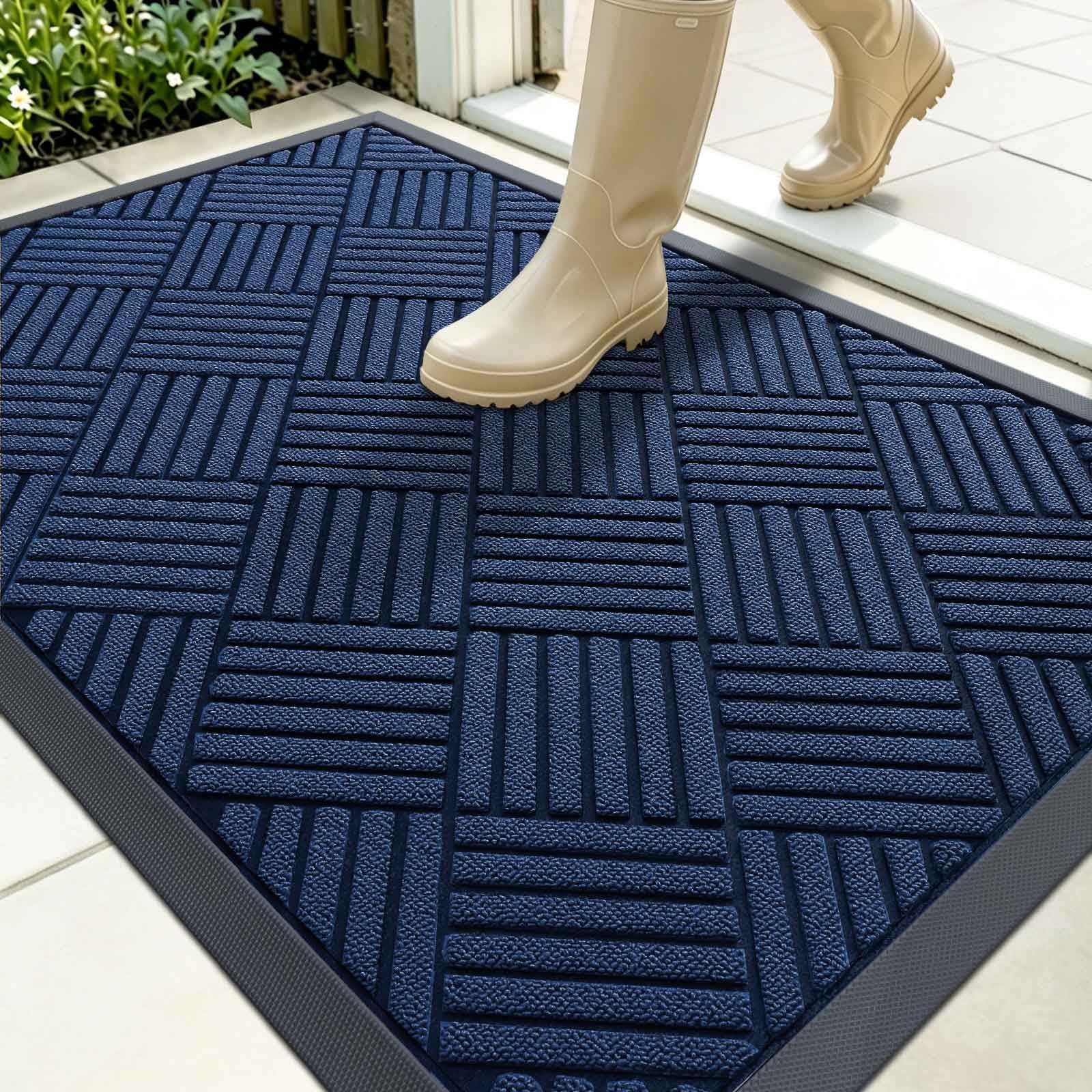 OLANLY Front Door Mat Outside Entrance 35x23, Waterproof Heavy-Duty Doormat