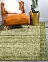 Vista 7 de Unique Loom Del Mar Collection - Alfombra de área - Abigail (2 x 8 pies, verde claro/marfil)