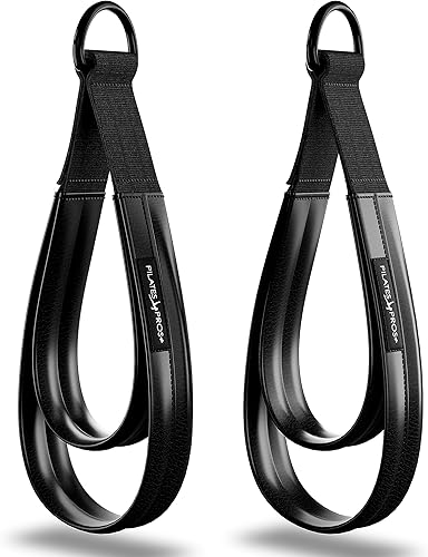 Correas de doble bucle cubiertas de vinilo para equipos de pilates, correas acolchadas con anillo en D para entrenamiento de gimnasio en estudio y