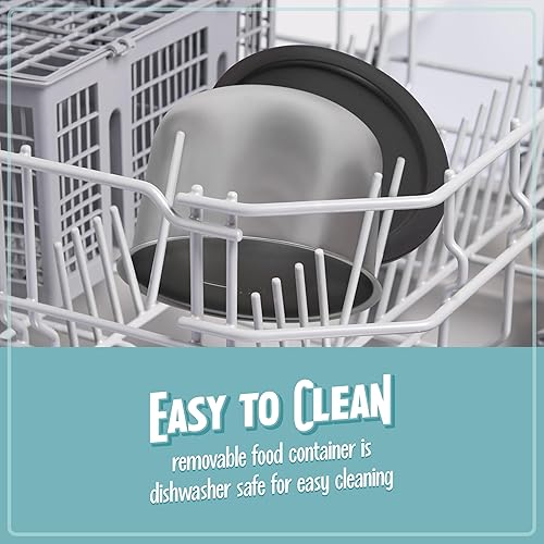 Miniatura 7 de Nostalgia Lonchera eléctrica portátil de 20 onzas, tamaño de viaje, capacidad de 2.5 tazas para sopa, chile y sobras, tapa sellada de silicona a