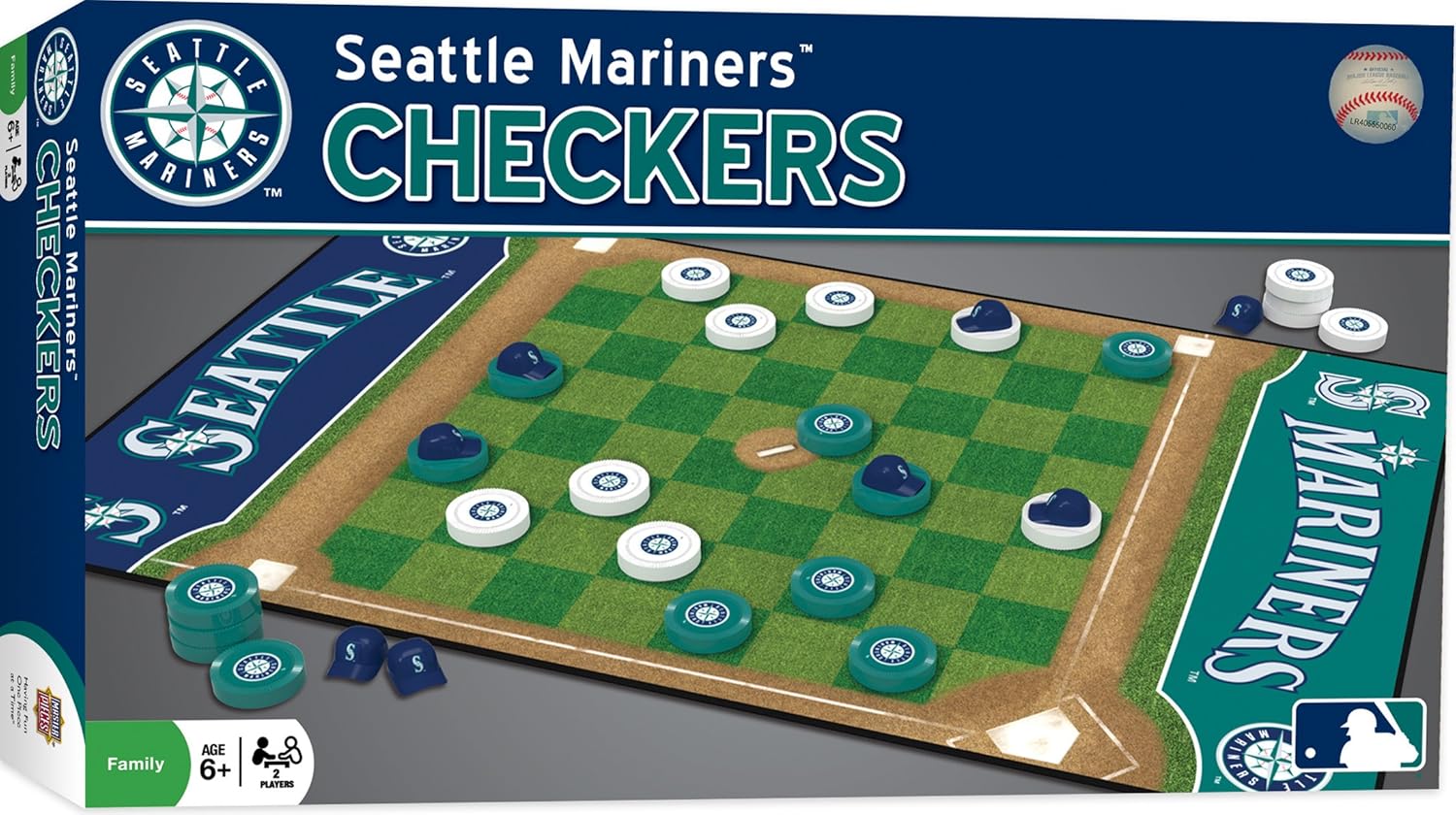 Masterpieces MLB Unisex Checkers Board Game