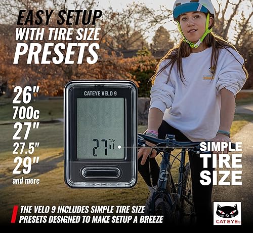 Miniatura 16 de CATEYE - Ordenador de bicicleta con cable Velo 7