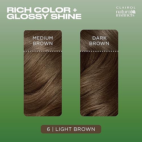 Vista 42 de Clairol Natural Instincts - Tinte para el cabello demi-permanente, color marrón medio (Medium Brown) 5, paquete de 1 unidad 4 Marrón oscuro,4