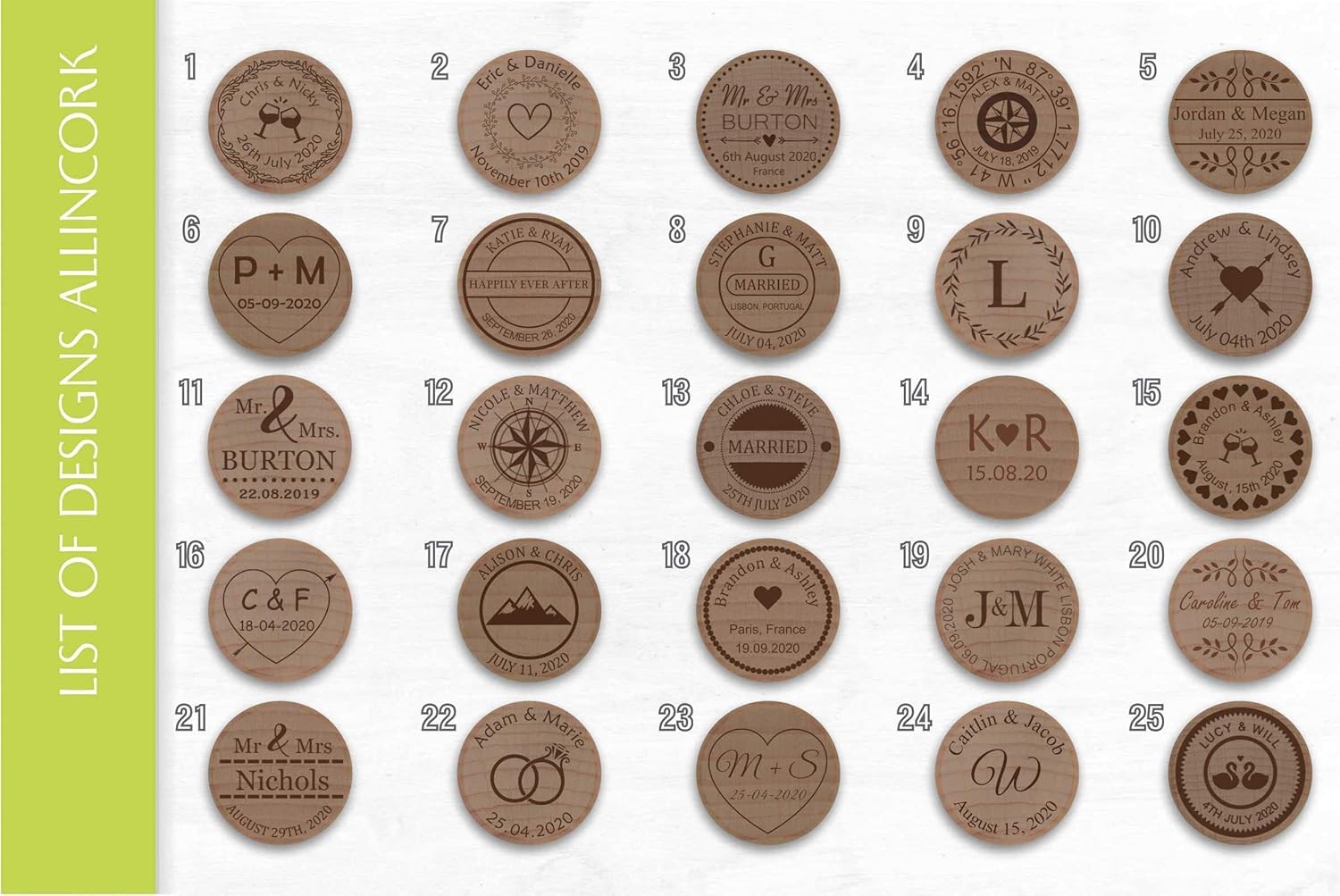 Personalized Wedding Favors - Custom Wine Stoppers with stand - wedding party favors