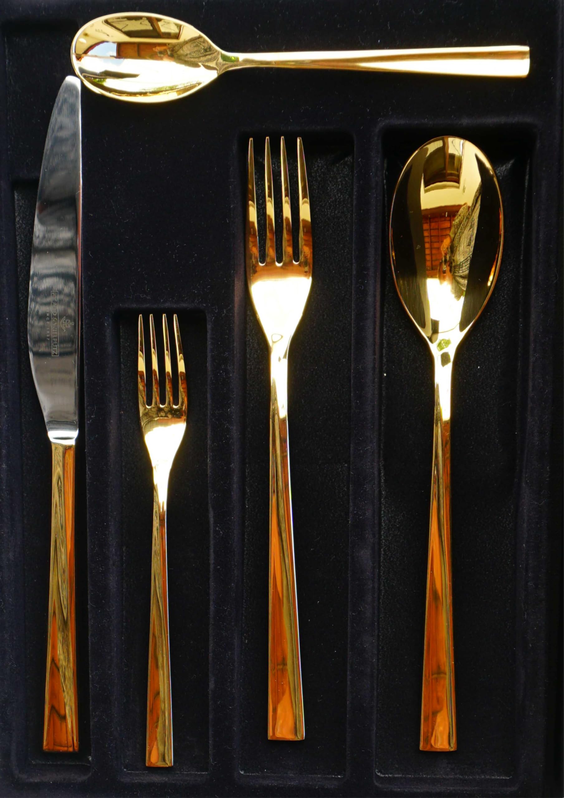 6 tenedores de postre de la serie Monterey Real Gold de Picard & Wielpütz