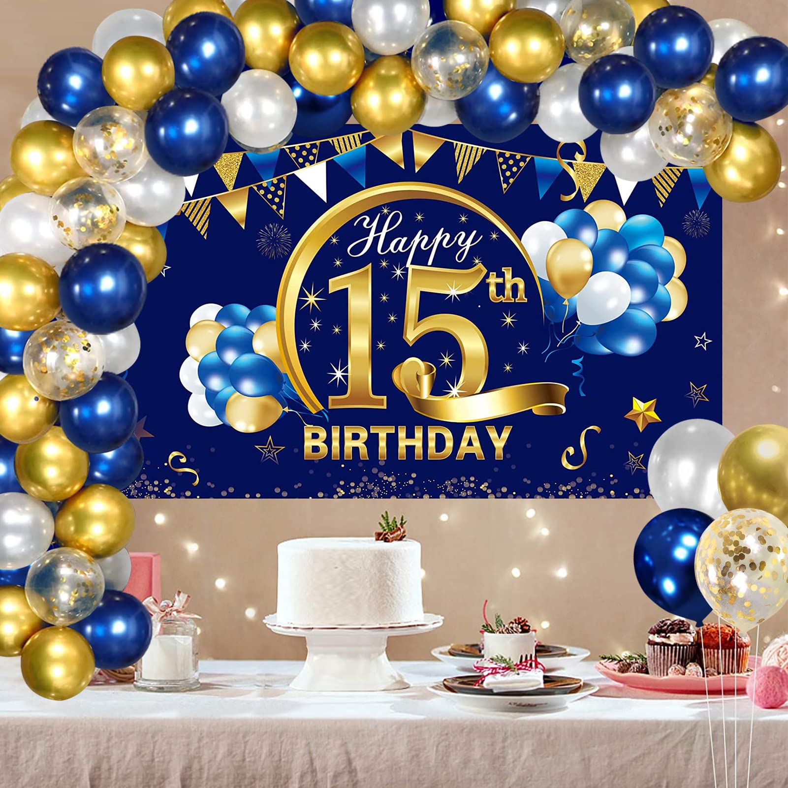15th Birthday Decorations Happy Birthday Decoration Kit For 8 Years To
