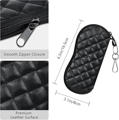 Miniatura 183 de MoKo - Estuche suave, ultra ligero, de neopreno, para lentes de sol, con cremallera y clip para cinturón