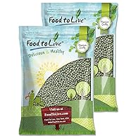 Vista 8 de Guisantes verdes secos enteros, 2.5 libras – Vatana verde, germinable, vegano, kosher, a granel. Necesita remojo previo. Rico en proteínas, fibra