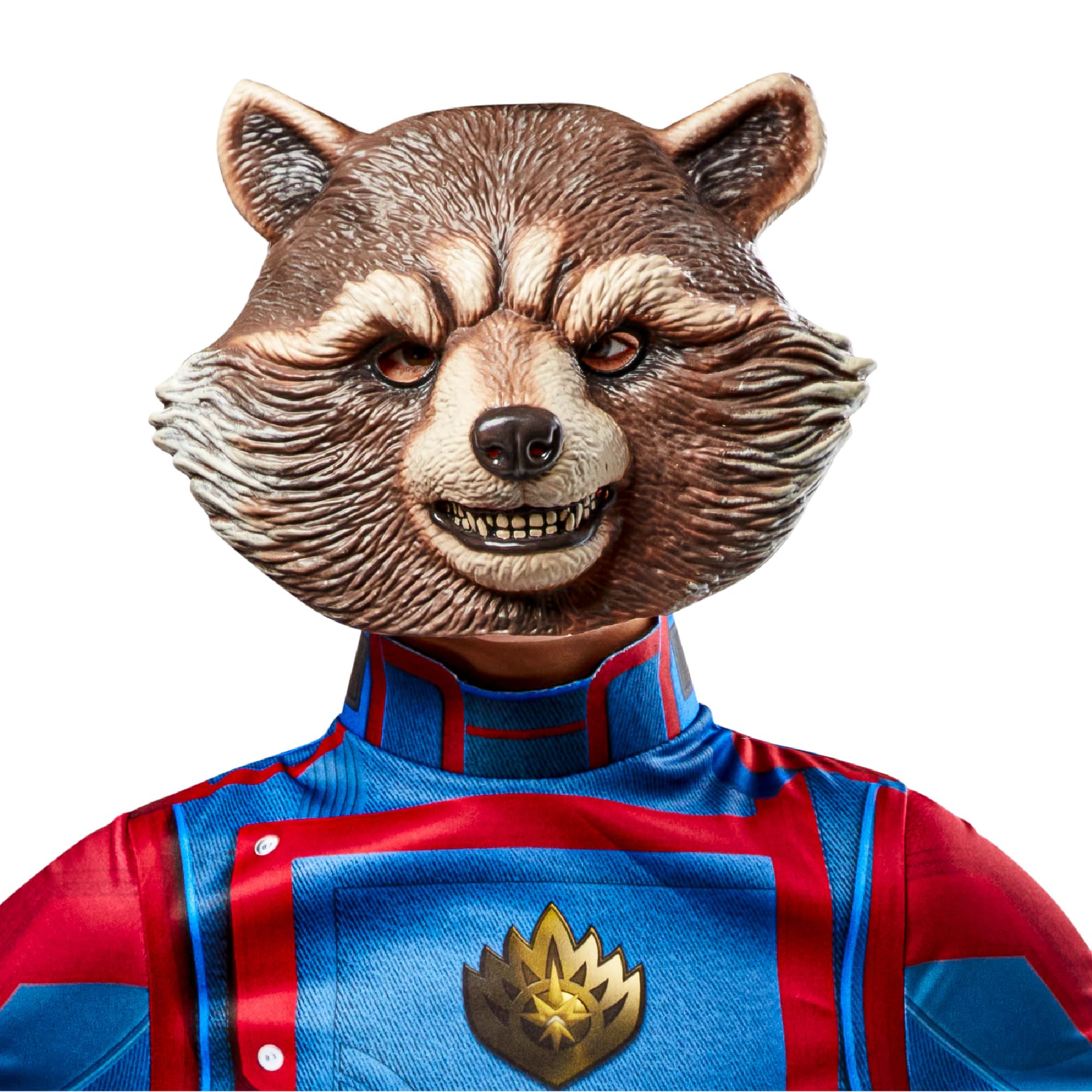Rubies 2000339NS Rocket Child Mask Kids Fancy Dress, Boys, Multi Halloween Halloween, Child size